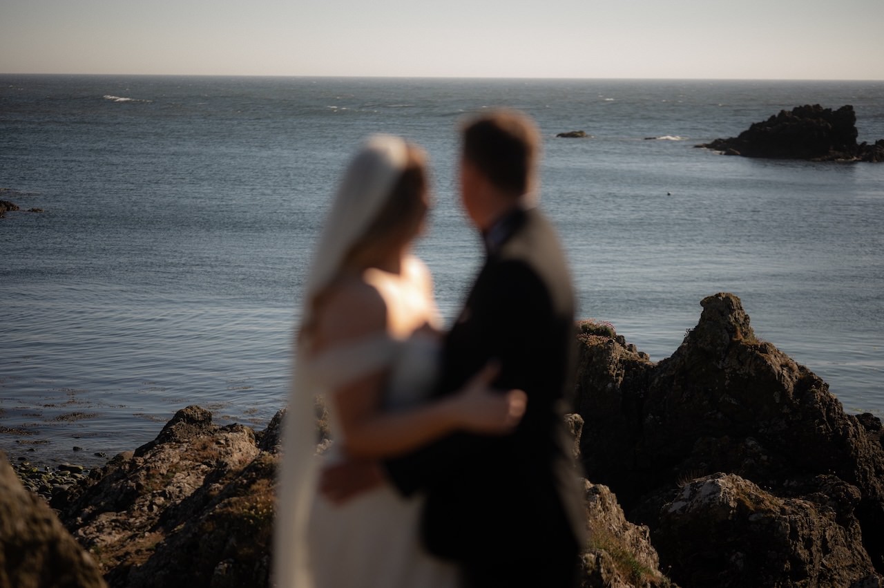 Beautiful Dunskey Estate Elopement - Scottish Castle Wedding Venue 24 Dunskey Estate Elopement - Wedding session by the sea side