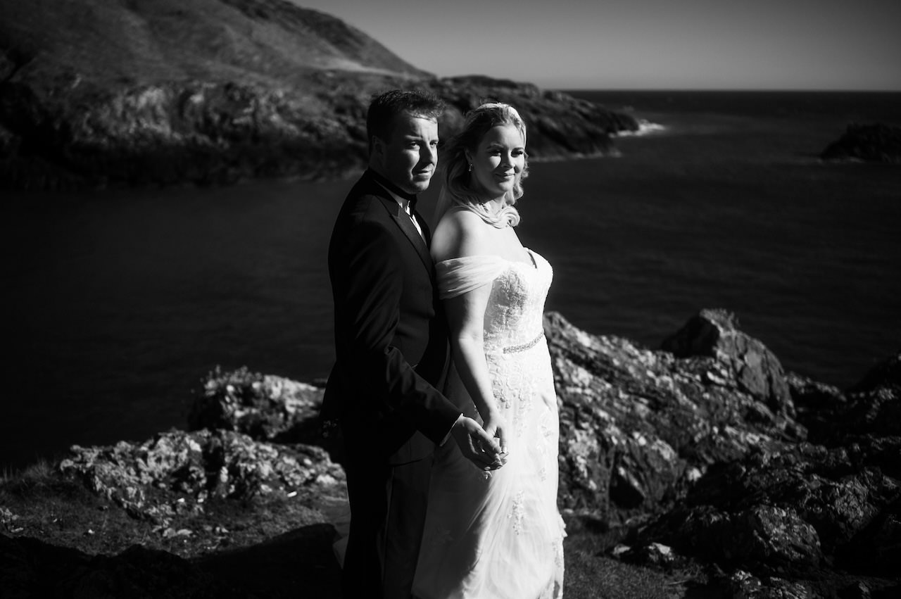 Beautiful Dunskey Estate Elopement - Scottish Castle Wedding Venue 25 Dunskey Estate Elopement - Cliffs wedding session