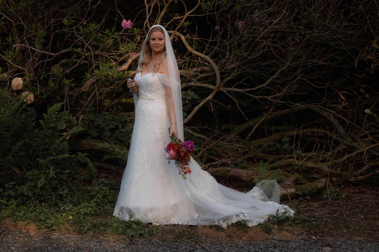 Beautiful Dunskey Estate Elopement - Scottish Castle Wedding Venue 26 Dunskey Estate Elopement - Bride portrait