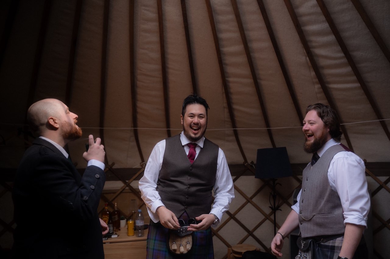 Kelburn Castle Wedding Photography - Chloe And Stewart's Big Day 8 Kelburn Estate Wedding Day Groom and Groomsmen moments