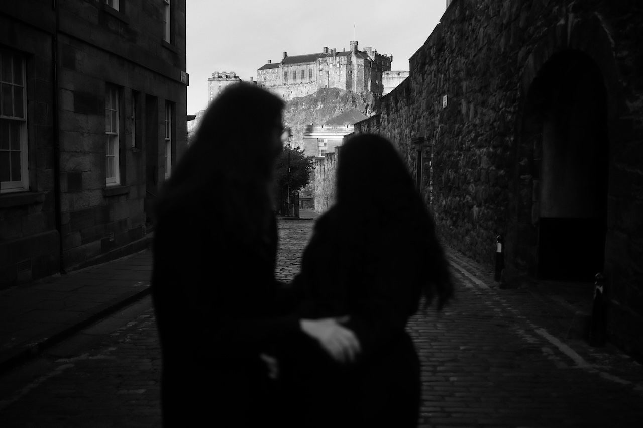 Edinburgh Weddings for Couples Who Hate the Spotlight 3 Edinburgh weddings old town castle view