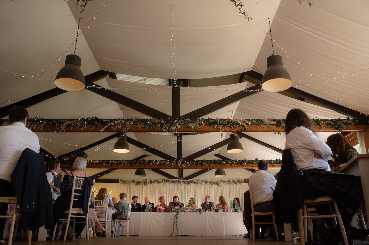 Kelburn Castle Wedding Photography - Chloe And Stewart's Big Day 49 Kelburn Estate Wedding pavilion reception